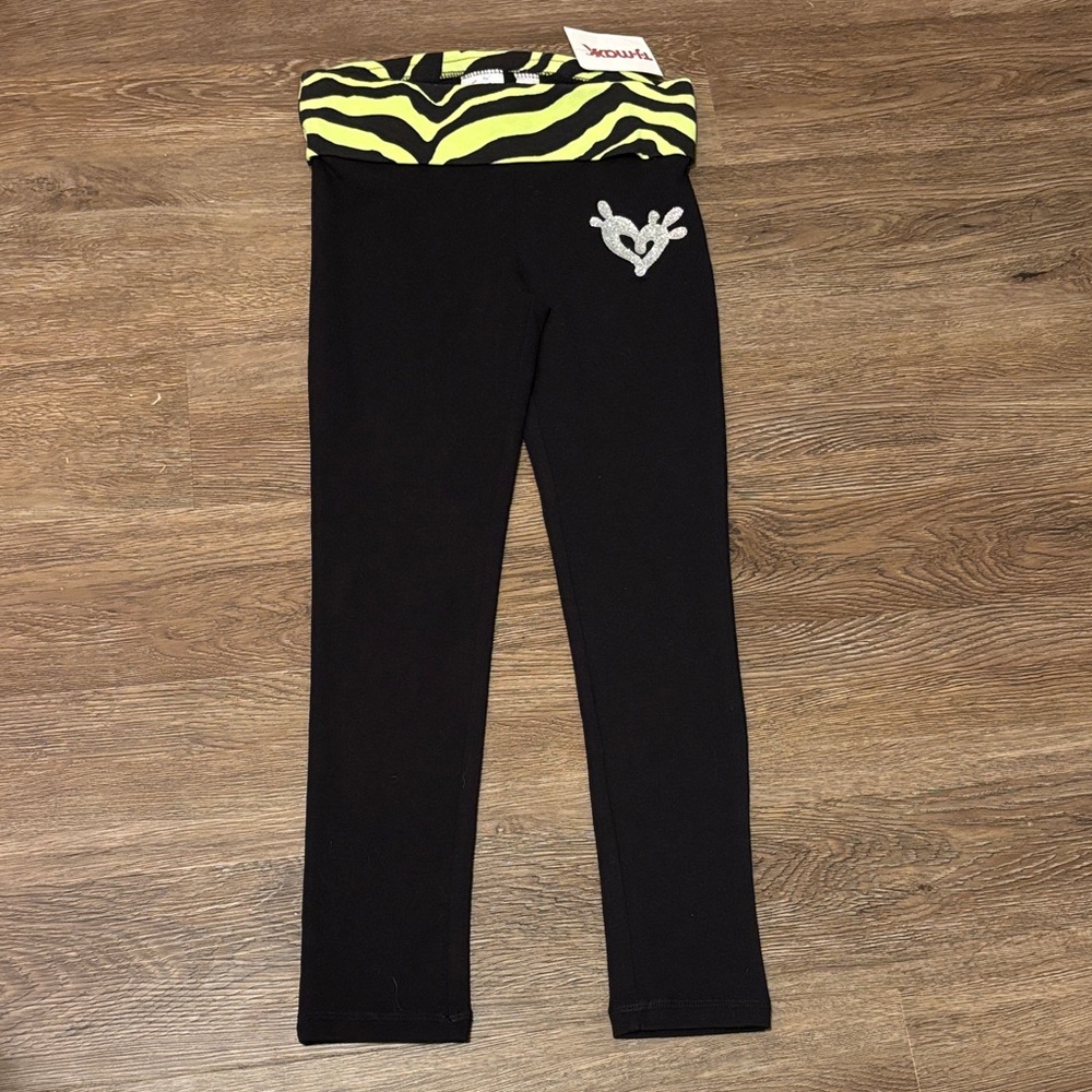 nwt girls black justice leggings
